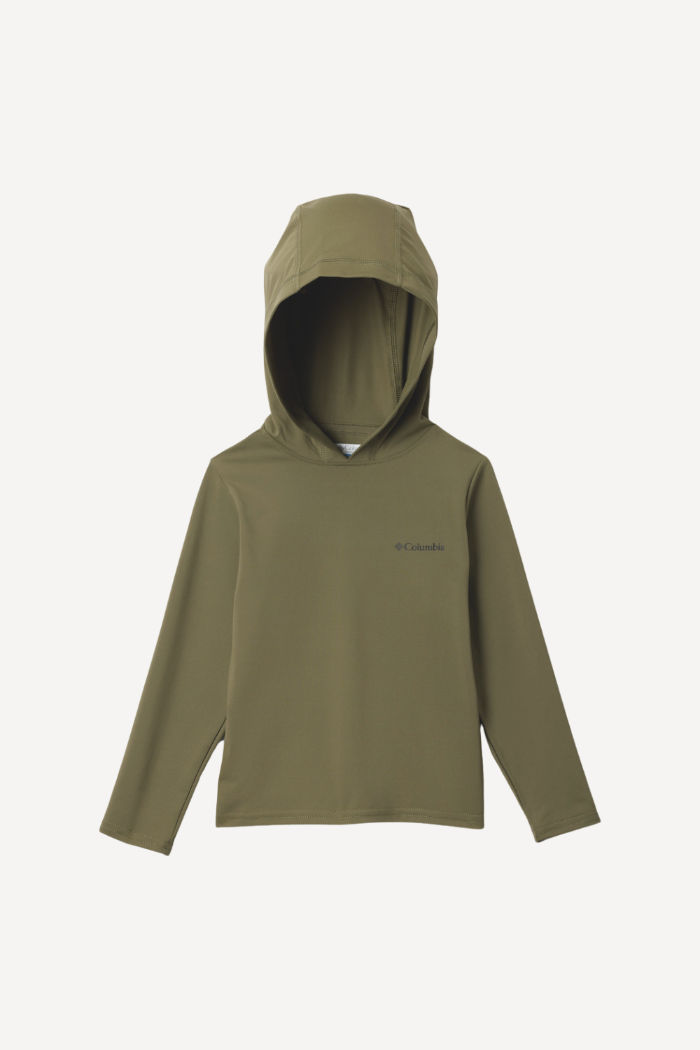 Sweat-shirt anti-UV vert pour garçon, à capuche, léger et respirant, offrant une protection UPF 50+.