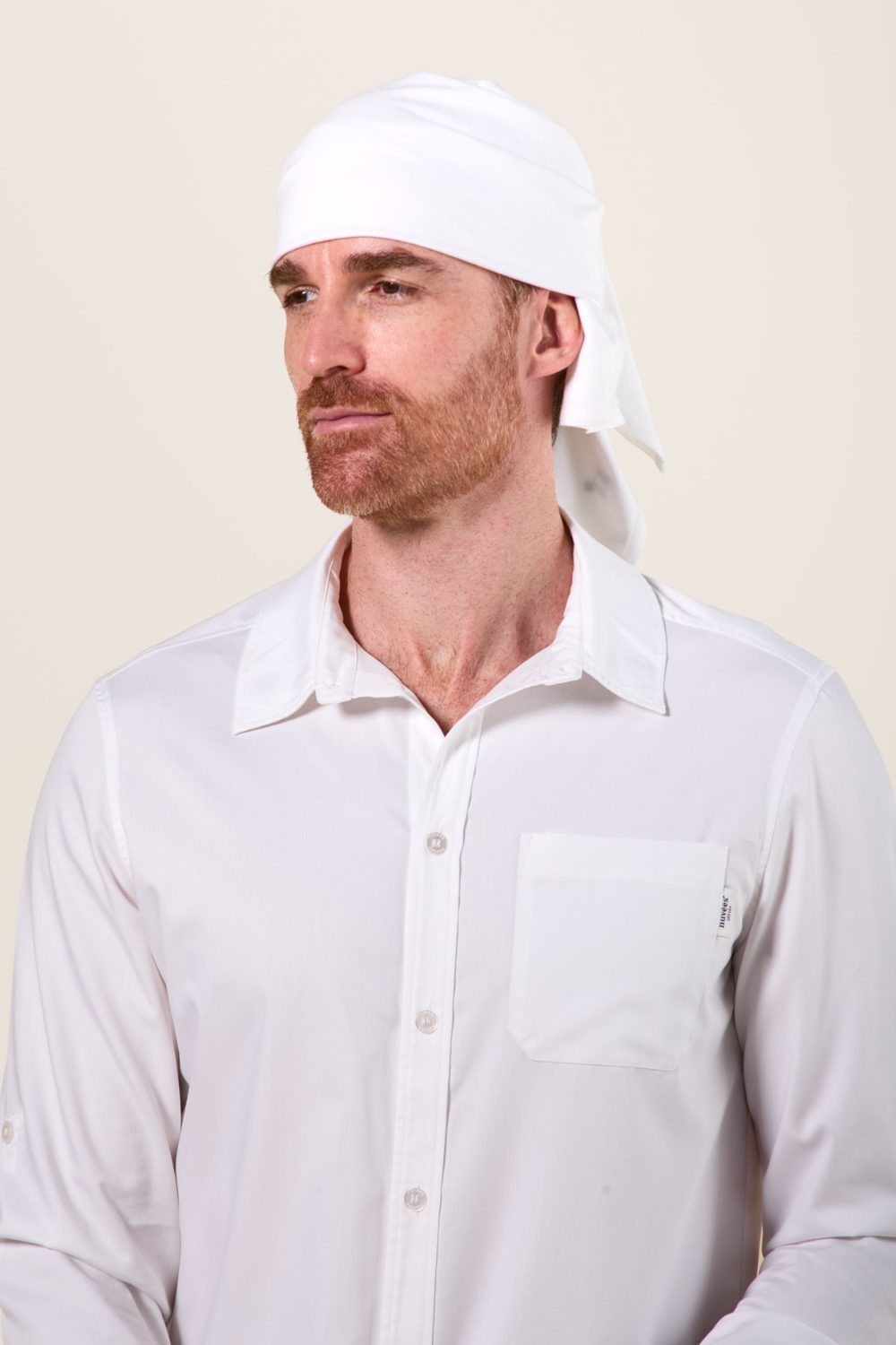 Bandana anti-UV homme ou femme - Blanc - Nuvées - KER SUN