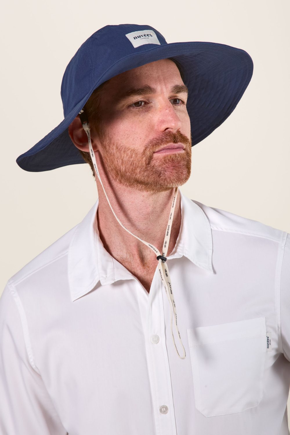 Chapeau anti-UV homme à bord moyen - Bleu Océan - Nuvées - KER SUN